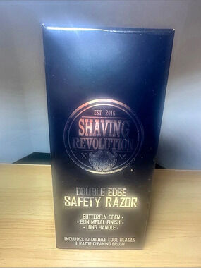 Shaving Revolution Long Handle Double Edge Safety Razor Black